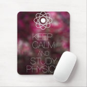 Houd kalm en bestudeer natuurkunde muismat (Met muis)