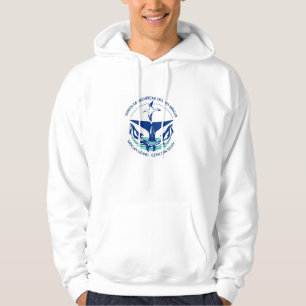 Houd kalm en bestudeer walvissen hoodie