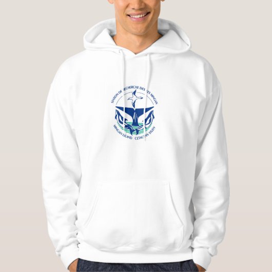 Houd kalm en bestudeer walvissen hoodie (Voorkant)