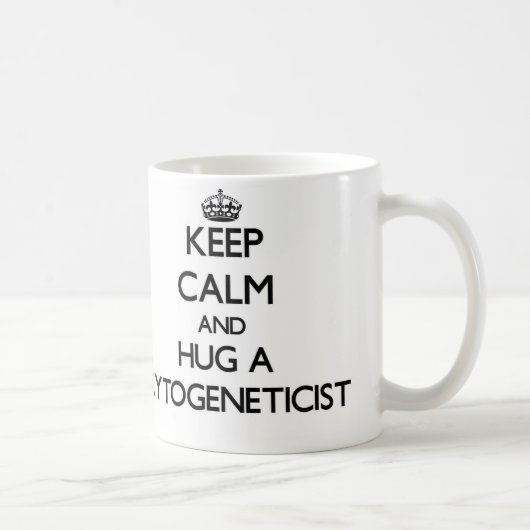 Houd kalm en beug een cytogeneticist koffiemok (Rechts)