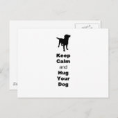 Houd kalm en beug uw hond briefkaart (Voorkant / Achterkant)
