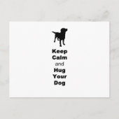 Houd kalm en beug uw hond briefkaart (Voorkant)