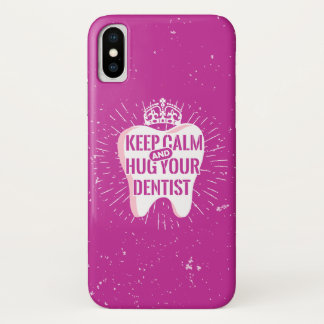 Houd kalm en beug uw tandarts Case-Mate iPhone case