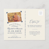 Houd kalm en bewaar de datum van het huidige Manus Aankondigingskaart (Achterkant)