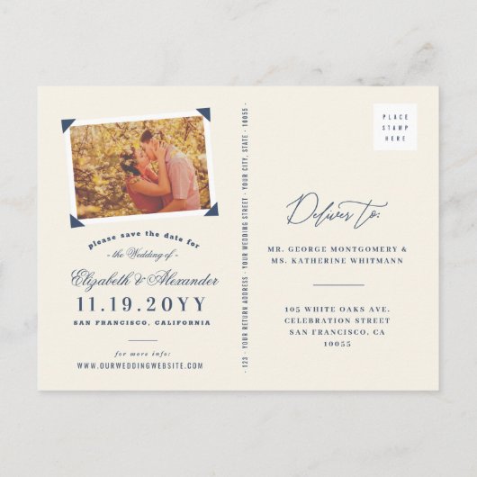 Houd kalm en bewaar de datum van het huidige Manus Aankondigingskaart (Achterkant)