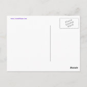 Houd Kalm en bid op Paars Briefkaart (Achterkant)