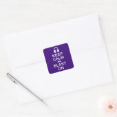 Houd kalm en blaast op stickers (Envelop)