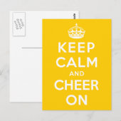 Houd kalm en blijf aan briefkaart (Voorkant / Achterkant)