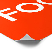 Houd kalm en blijf geconcentreerd poster (Hoek)