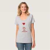 Houd kalm en blijf geweldig t-shirt (Voorkant volledig)