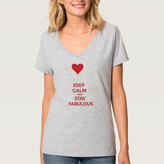 Houd kalm en blijf geweldig t-shirt (Voorkant)