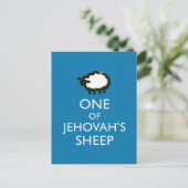Houd Kalm en blijf het Blauw van de Jehovah dienen Briefkaart (Staand voorkant)