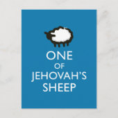 Houd Kalm en blijf het Blauw van de Jehovah dienen Briefkaart (Voorkant)