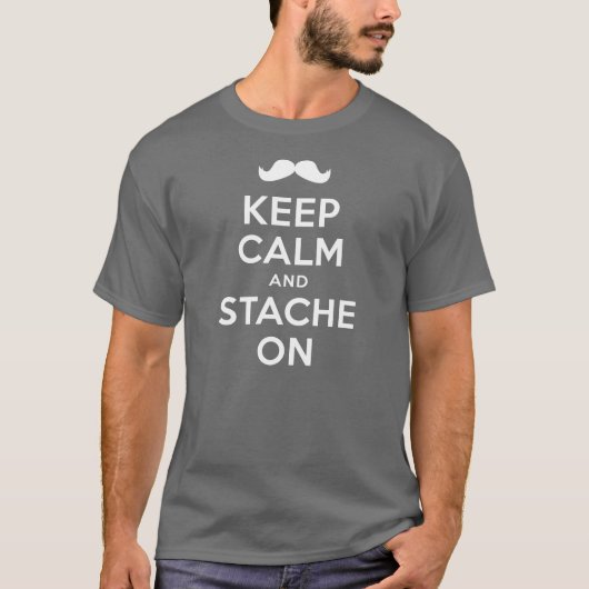 Houd kalm en blijf op Shirt (Voorkant)