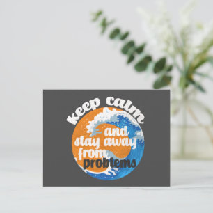 Houd kalm en blijf weg van het Briefkaart van Prob