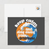 Houd kalm en blijf weg van het Briefkaart van Prob (Voorkant / Achterkant)