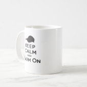 Houd kalm en Boerderij op koffie-Mok Koffiemok (Voorkant links)