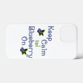 Houd kalm en bosbes op Hoesje-Malte iPhone geval Case-Mate iPhone Case (Achterkant (horizontaal))