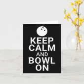 Houd kalm en Bowl aan Kaart (Gele Bloem)