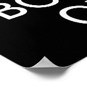 Houd kalm en Bowl op poster van aangepaste kleuren (Hoek)