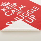 Houd kalm en breid persoonlijk omhoog sherpa deken (3/4)