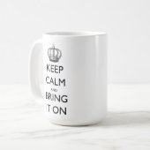 Houd kalm en breng het aan koffiemok (Voorkant links)