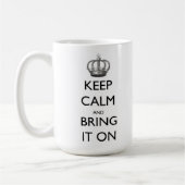 Houd kalm en breng het aan koffiemok (Links)