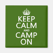 Houd kalm en Camp aan Magneet (Voorkant)