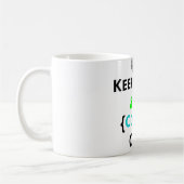 Houd kalm en code op Mok (Links)