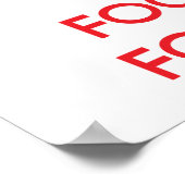 Houd kalm en concentreer je op Foot Care Poster (Hoek)