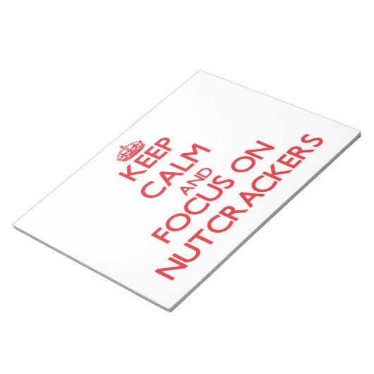 Houd kalm en concentreer je op Nutcrackers Notitieblok (Schuin)