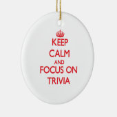 Houd kalm en concentreer je op Trivia Keramisch Ornament (Rechts)