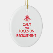 Houd kalm en concentreer me op Aanwerving Keramisch Ornament (Rechts)