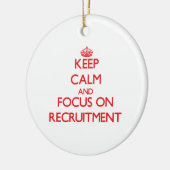 Houd kalm en concentreer me op Aanwerving Keramisch Ornament (Links)