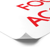 Houd kalm en concentreer me op ACCOUNTING Poster (Hoek)