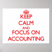 Houd kalm en concentreer me op ACCOUNTING Poster (Voorkant)