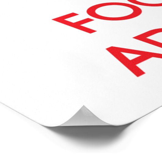 Houd kalm en concentreer me op ADMIRATIE Poster (Hoek)