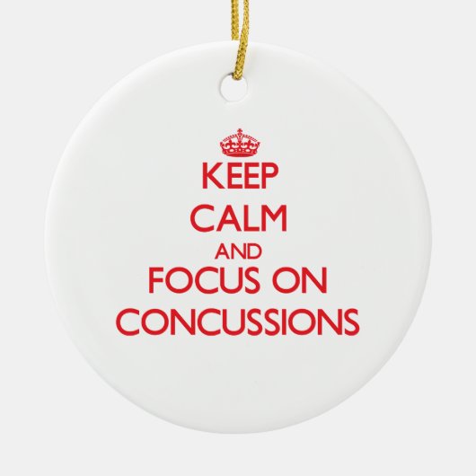 Houd kalm en concentreer me op Bespreking Keramisch Ornament (Voorkant)