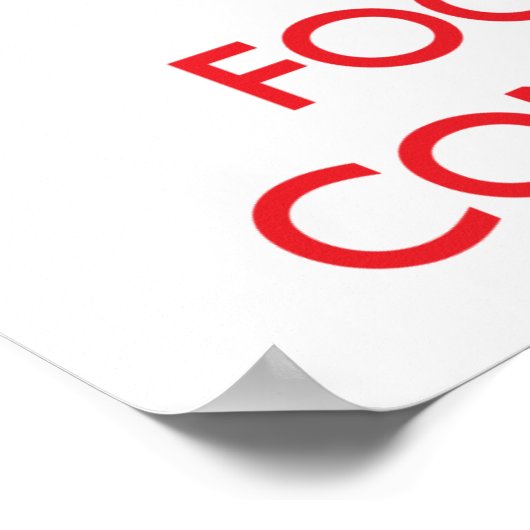 Houd kalm en concentreer me op Consistentie Poster (Hoek)