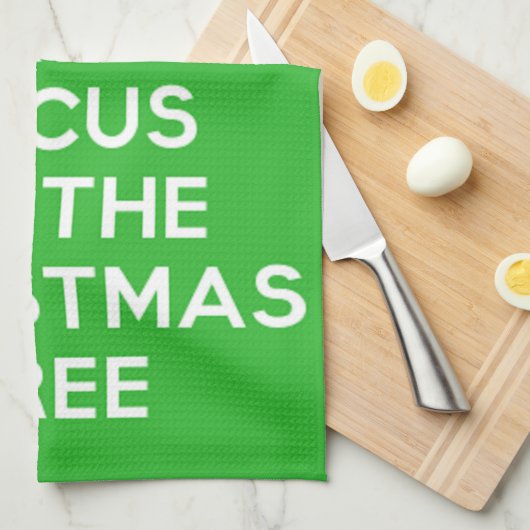 Houd Kalm en concentreer me op de grappige Theedoek (Quarter Fold)