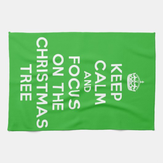 Houd Kalm en concentreer me op de grappige Theedoek (Horizontaal)