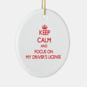 Houd kalm en concentreer me op de Vergunning van M Keramisch Ornament (Rechts)