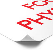 Houd kalm en concentreer me op Fysiotherapie Poster (Hoek)