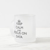 Houd kalm en concentreer me op Gegevens Matglas Koffiemok (Voorkant links)