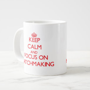 Houd kalm en concentreer me op het Aanpassen Grote Koffiekop