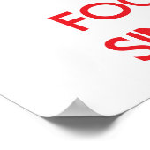 Houd kalm en concentreer me op het vereenvoudigen poster (Hoek)