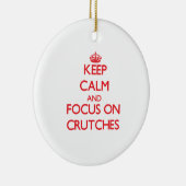 Houd kalm en concentreer me op Kreuken Keramisch Ornament (Rechts)