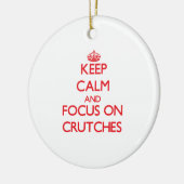Houd kalm en concentreer me op Kreuken Keramisch Ornament (Links)