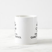 Houd kalm en concentreer me op Kwaliteitscontrole Magische Mok (Center)