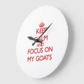 Houd kalm en concentreer me op Mijn Geiten Grote Klok (Hoek)